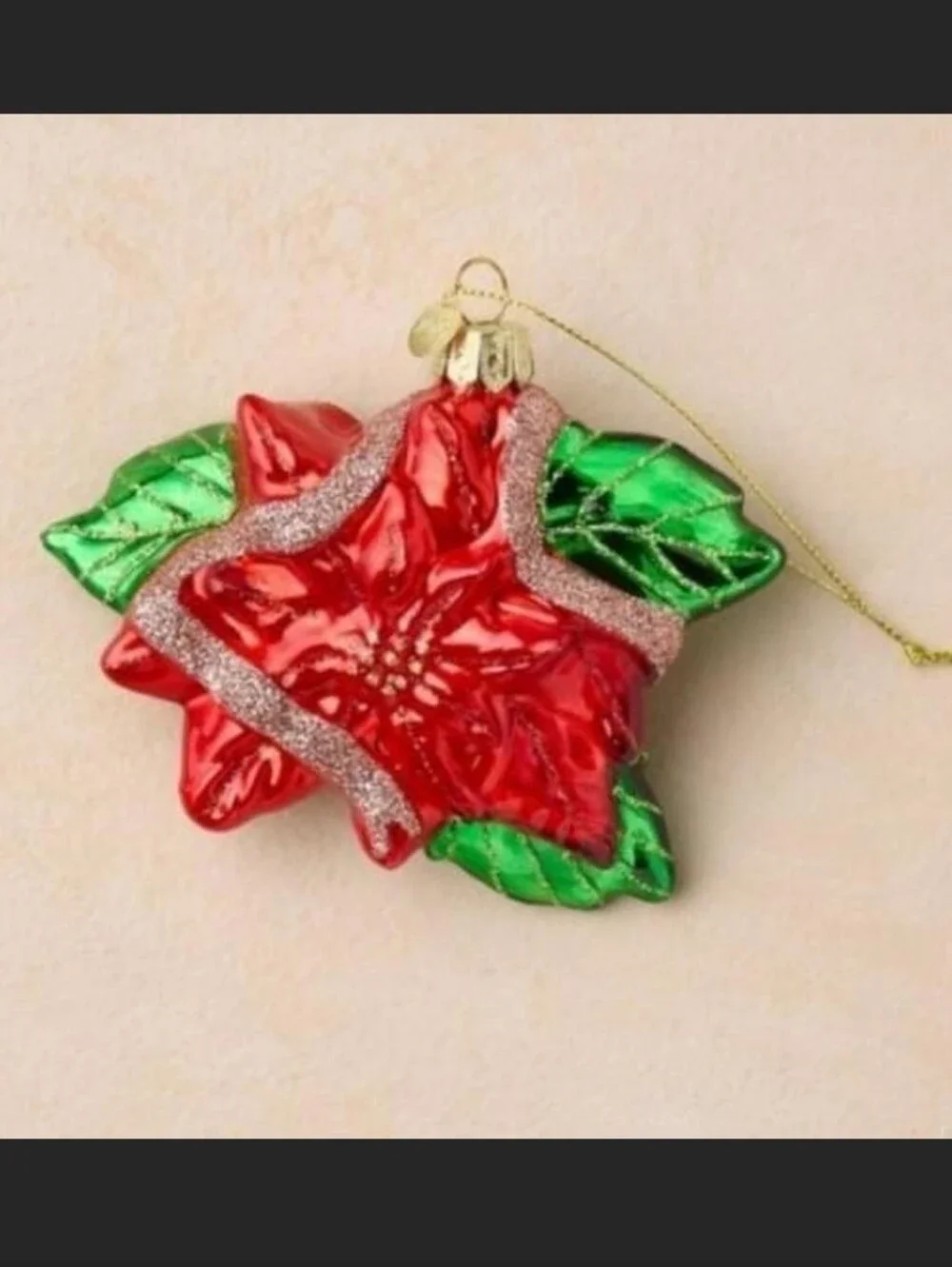 Target poinsettia ornament